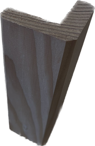 Baguette d'angle EXTERIEURE - Douglas - 55 x 55 mm x 3.25 ml - Traité CL3 Gris